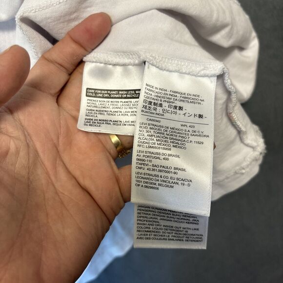 Levi's Shirt Mens Large Pride Rainbow Pronouns LGBT Equality Double Sided Ally - Picture 6 of 8